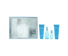 Set Davidoff: Cool Vanduo Losjonas kūnui Body, 75 ml + Cool Vanduo Eau De Toilette For Women, 50 ml + Cool Vanduo Dušo želė All Skin Types, 75 ml + Cool Vanduo Eau De Toilette For Women, 15 ml *Miniature