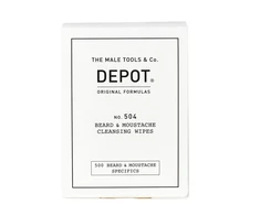 Set Depot 500 Beard &amp; Mustache Specifics No. 504 Beard &amp; Moustache Cleansing Wipes, 12 vnt.
