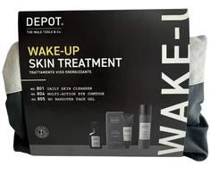 Depot rinkinys Depot: 800 Skin Specifics Nr. 805, hialurono rūgštis, gaivusis gelis veidui, 50 ml + 800 Skin Specifics Nr. 801, aktyvintoji anglis, detoksikuojantis valomasis gelis veidui, 50 ml + 800 Skin Specifics Nr. 804, vitaminas E, anti-senėjimo kremas dienai ir nakčiai,