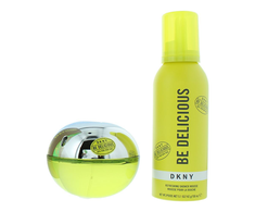 Set Dkny: Be Delicious Eau De Parfum For Women, 100 ml + Be Delicious Cleansing Shower Mousse, 150 ml