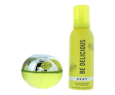 Set Dkny: Be Delicious Eau De Parfum For Women, 100 ml + Be Delicious Cleansing Shower Mousse, 150 ml