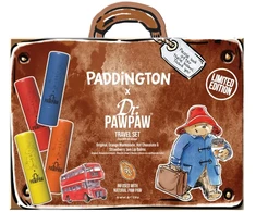 Set Dr. PawPaw: Paddington Oranžinis Marmalade Hydrating Lūpų balzamas, 4 g + Paddington Bear Original Balm Vegan Lūpų balzamas, 4 g + Strawberry Jam Hydrating Lūpų balzamas, 4 g