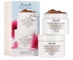 Raminamųjų ir tonizuojamųjų kreminių veido kaukių rinkinys „Duo Fresh Rose“, 2 vnt., 100 ml