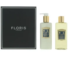 Set Floris Of London: Night Scented Jasmine maitininantis Losjonas kūnui, 250 ml + Night Scented Jasmine Cleansing Dušo želė All Skin Types, 250 ml