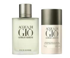 Set Giorgio Armani: Acqua di Gio Eau De Toilette For Men, 100 ml + Acqua di Gio Anti-Perspirant Dezodorantas Stick For Men, 75 g