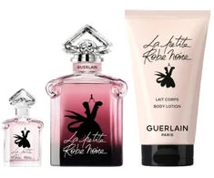 Guerlain rinkinys: La Petite Robe Noire intensyvus parfumuotas vanduo moterims, 50 ml + La Petite Robe Noire intensyvus kvepiantis vanduo moterims, 5 ml + La Petite Robe Noire intensyvus drėkinamasis losjonas, 75 ml
