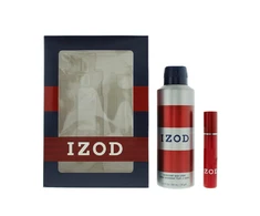 Set Izod: Raudona Scented Purškiklis For Men, 200 ml + Raudona Eau De Toilette For Men, 15 ml