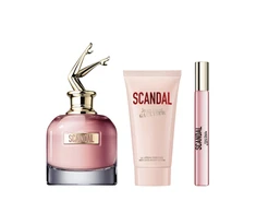 Jean Paul Gaultier Set Jean Paul Gaultier: Scandal, Eau De Parfum, For Women, 50 ml + Scandal, Eau De Parfum, For Women, 6 ml *Miniature + Scandal, Hydrating, Losjonas kūnui, 75 ml For Women
