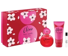 Set Kate Spade: Cherie Eau De Parfum For Women, 100 ml + Cherie Eau De Parfum For Women 7.5 ml + Cherie Moisturising Losjonas kūnui, 100 ml