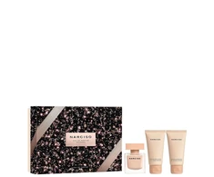 Set Narciso Rodriguez: Narciso Poudree Eau De Parfum For Women, 50 ml + Narciso Poudree Hydrating Losjonas kūnui, 50 ml + Narciso Poudree Cleansing Dušo želė All Over The Body For All Skin Types, 50 ml