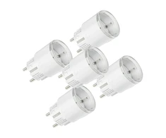 5 „Shelly Plug S MTR Gen3“ 12A išmaniųjų lizdų rinkinys (baltas)