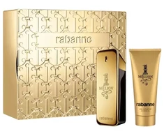 Rinkinys Paco Rabanne: 1 Million, tualetinis vanduo, vyrams, 100 ml + 1 Million, dušo želė, visiems odos tipams, 100 ml