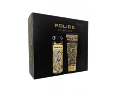 Set Police: Amber Gold Eau De Toilette For Women, 100 ml + Amber Gold Hydrating Losjonas kūnui, 125 ml