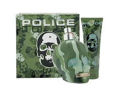 Set Police: To Be Camouflage Eau De Toilette For Men, 75 ml + To Be Camouflage Hydrating Losjonas kūnui, 100 ml