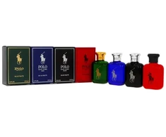 Set Ralph Lauren Polo Collection Žalias EDT 15ml + Mėlyna EDT 15ml + Raudona EDT 15ml + Juodas EDT 15ml