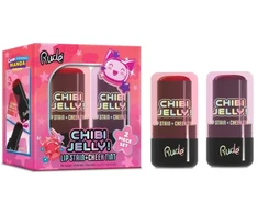 Set Rude Cosmetics: Chibi Jelly Lip &amp; Cheek Balm 2-In-1 Koneko, 5 g + Chibi Jelly Lip &amp; Cheek Balm 2-In-1 Sakura, 5 g