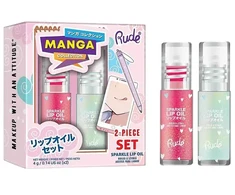 Set Rude Cosmetics: Mint Sparkle Lip Oil, 4 ml + Watermelon Sparkle Lip Oil, 4 ml