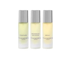 „Thameen London“ rinkinys: „Fanfare“ unisex odekolonas, 10 ml + „Bohemian Infusion“ unisex odekolonas, 10 ml + „Bravi“ unisex kvepalų ekstraktas, 10 ml