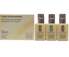 Set Trio Clinique Dramatically Different Face Care Paraben-Free Moisturizing Day &amp; Night Gel For Face, 3 vnt., 125 ml