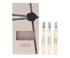 Set Viktor &amp; Rolf: Flowerbomb Ruby Orchid Eau De Parfum For Women, 10 ml + Flowerbomb Nectar Eau De Parfum For Women, 10 ml + Flowerbomb Eau De Parfum For Women, 10 ml