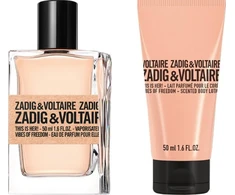 Zadig &amp; Voltaire: This Is Her! Vibes Of Freedom Set rinkinys moterims (EDP, 50 ml + kūno losjonas, 50 ml)