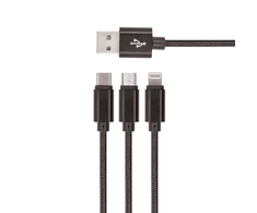 Setty 3in1 micro-USB+8PIN+type-C laidas
