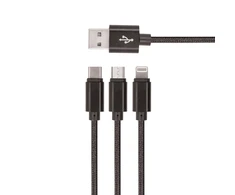 Setty 3in1 micro-USB+8PIN+type-C laidas