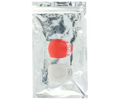 Telforceone Setty bike lamps silicone set front baltas + rear red LR-01