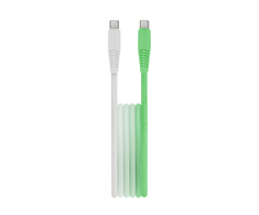Telforceone Setty USB-C - USB-C 1,5 m 3A KGC-C-1.5320 mėtinės-baltos spalvos gradientas