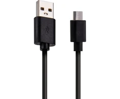 Setty laidas USB - microUSB 1,0 m 2A juodas R