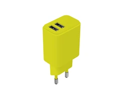 Telforceone Setty charger 2x USB 2,4A LSIM-AA-1211 lime