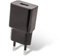 TelForceone "Setty" įkroviklis 1x USB 2,4A juodas + USB-C kabelis 1,0 m NAUJIENA