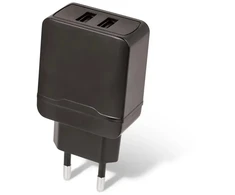 TelForceone Setty pakrovėjas 2x USB 2,4A juodas