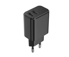 Telforceone Setty įkroviklis 2x USB 3A juodas