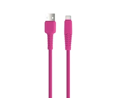 TelForceone Setty kabelis USB - USB-C 1,5 m 2A KSA-C-1.526 rožinis