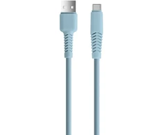 TelForceone Setty kabelis USB - USB-C 1,5 m 2,1A KSA-C-1.523 mėlynas