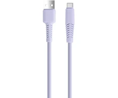 TelForceone Setty kabelis USB - USB-C 1,5 m 2,1A KSA-C-1.529 alyvinis