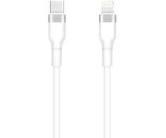 TelForceone "Setty" USB-C - "Lightning" kabelis 1 m 3A KSC-L-130, baltas