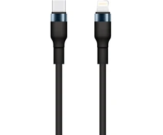 TelForceone "Setty" USB-C - "Lightning" kabelis 1 m 3A KSC-L-131 juodas