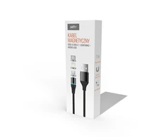 Telforceone Setty magnetic cable DT 3in1 2,5A 1,0 m KBM-01 juodas JO