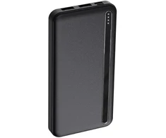 Setty PB1-100 external battery (powerbank) | 10000 mAh | USB-A, Micro USB, USB-C | baltas