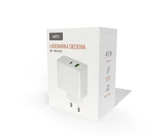 Telforceone Setty wall charger PD+QC USB + USB-C 45W LSI-01white JO