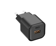 EnerGenie Telforceone Setty wall charger USB-A + USB-C 20W LSGaN-AC-201 juodas