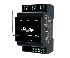 „Shelly Qubino Wave Pro 3 Z-Wave“ 3 kanalų DIN bėgelio relė