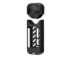 Silikoninis apsauginis dėklas + objektyvo dangtelis Sunnylife, skirtas Insta360 X4 (juodas)