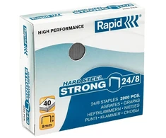 Acco Brands Sąsagos „Staples Rapid“, 24/8, vario spalvos, 2000 vnt. dėžutėje.
