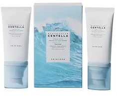 SKIN1004 Madagascar Centella Hyalu-Cica Vanduo-Fit Sun Serumas SPF 50+ apsauginis veido kremas nuo saulės, 2 x 50 ml