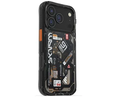 Skinarma Spectra dėklas skirtas Apple iPhone 17 Pro Magnetic Charging juodos spalvos