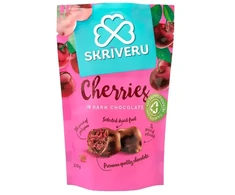Skriveru Saldumi SKRĪVERU Ķirši tumšajā šokolādē 110g