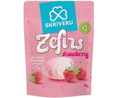Skriveru Saldumi SKRĪVERU zefīrs ar zemeņu garšu 170g